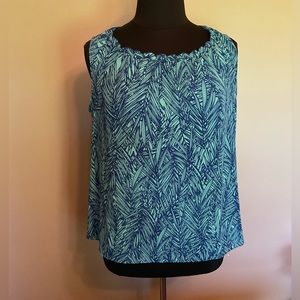 Coldwater Creek sleeveless 100% polyester top size 1X 18